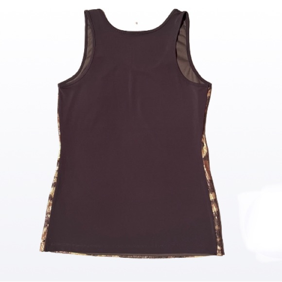 Charlotte Russe Glam Sequin Camo metallic tank top - Picture 2 of 2